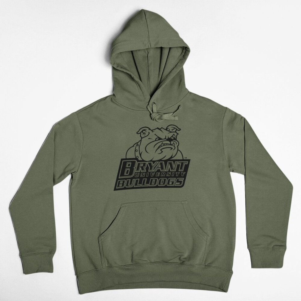 NEW Bryant Bulldogs Pullover Fleece Hoodie MILITARY ARMY GREEN